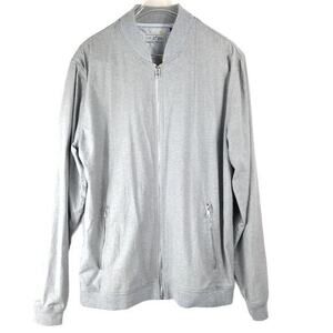 Five Four x Mark McNairy Lightweight Cotton Chambray Bomber Jacket Size M Gray